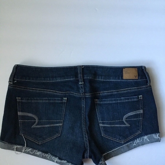American Eagle Denim Mini Short Stretch Women Size 6 - Picture 5 of 9